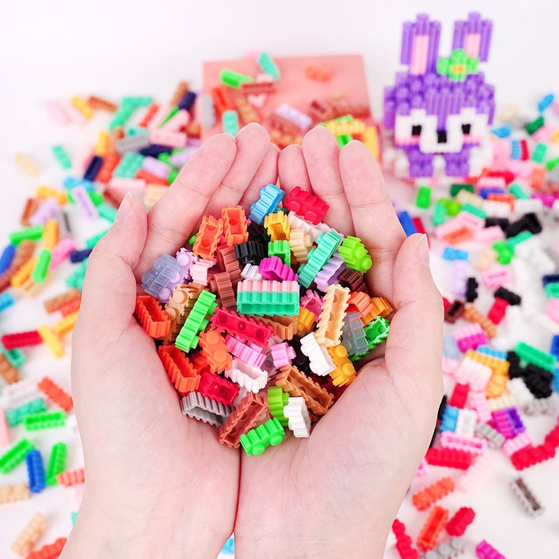 Bulk Granules 8Mm Children'S Educational Plastic Building Blocks Toys Free Diy Assembled Granular Building Blocks By Weight - Image 2